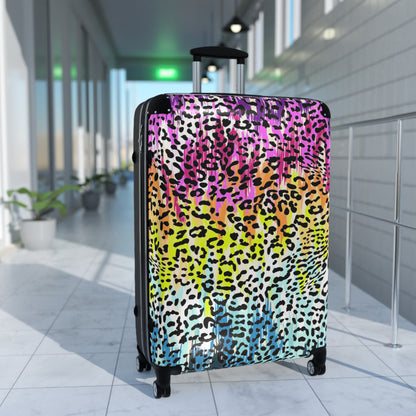 Suitcases - Rainbow Leopard