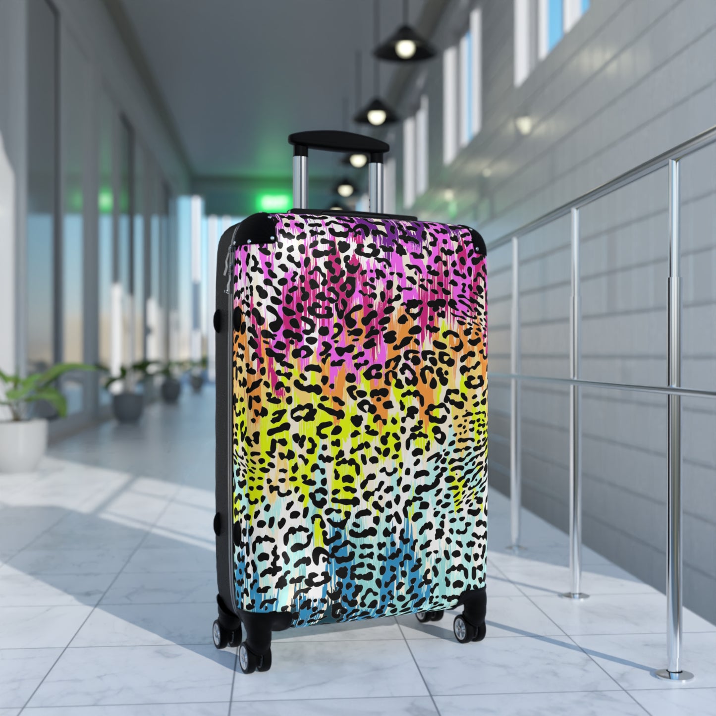 Suitcases - Rainbow Leopard