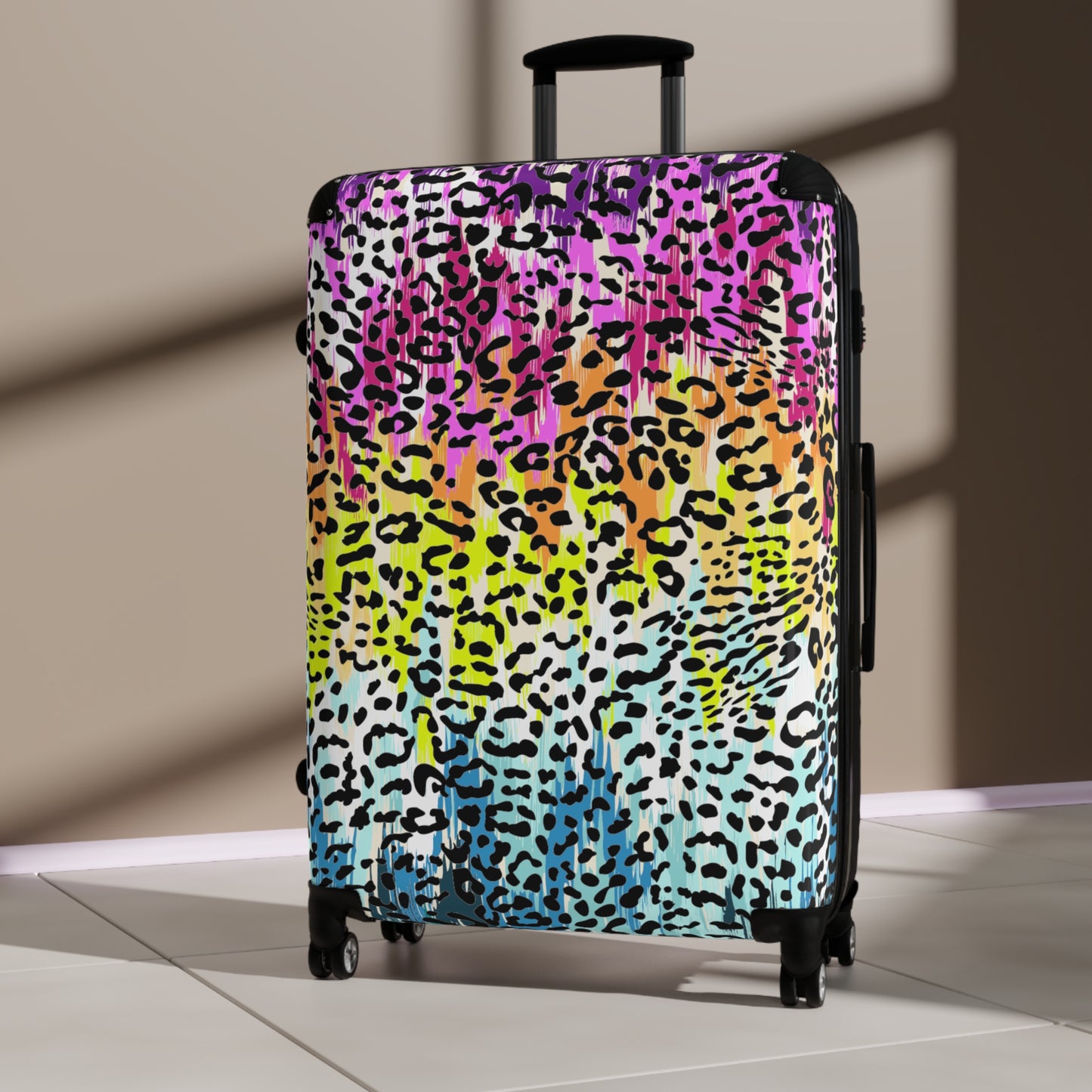 Suitcases - Rainbow Leopard